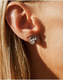 Georgini - Georgini Chic Noel Toi Et Moi Circle Earrings Silver
