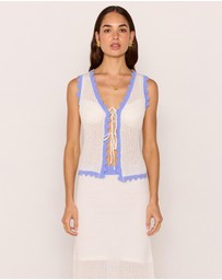 MINKPINK - Rae Contrast Knit Top