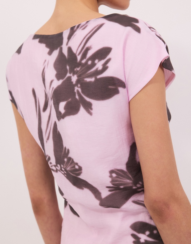 Calli - Lola Floral Print Wrap Detail Mini Dress