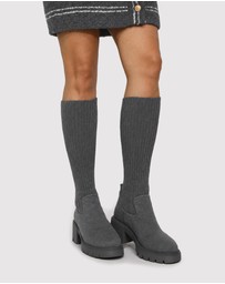 Belle & Bloom - Tokyo Lights Rib Sock Boot