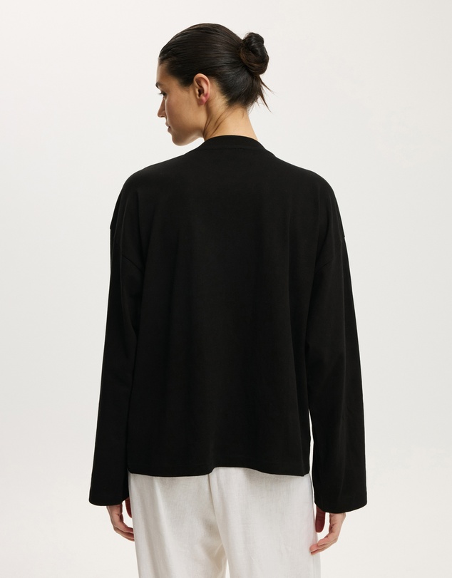 Cotton On - Oversized Boxy Long Sleeve Tee