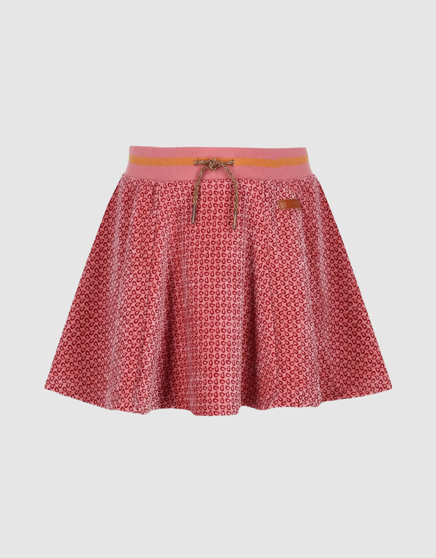 NONO - Nacey Flared Velvet AOP Skirt - Kids-Teens