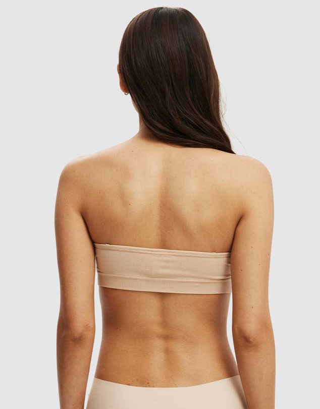 Cotton On Body - Seamless Sweetheart Padded Bandeau Bra