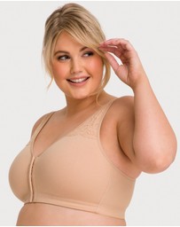 Ava & Audrey  - Ava & Audrey Hannah Cotton Wire-free Front Opening Bra