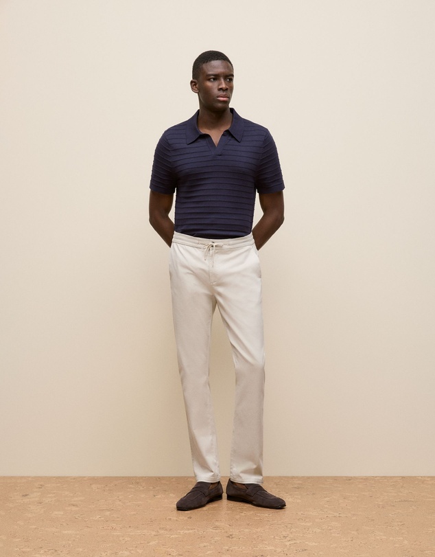 Trenery - Soft Drawcord Chino in Stone