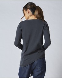 DRICOPER DENIM - Bowie Black Long Sleeve Tee