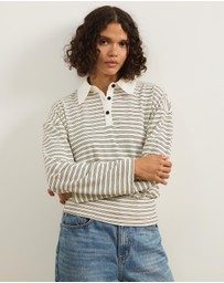 Atmos&Here - Averin Long Sleeve Fitted Waist Top