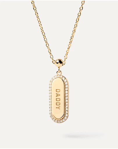 PDPAOLA - Charm Necklace Daddy Sparkly Charm