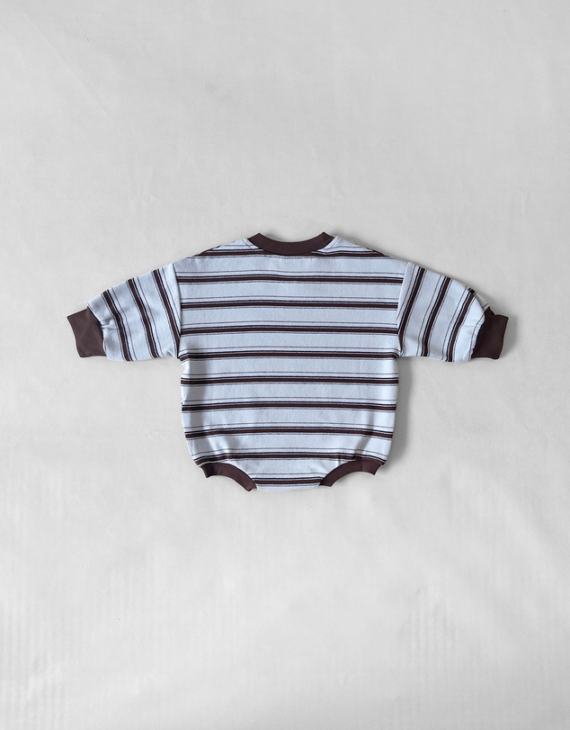 Tiny Trove - Mattie Stripe Cotton Bodysuit - Babies