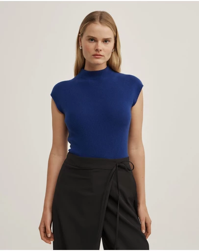 Witchery - High Neck Knit T-shirt