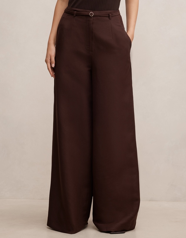 Forever New - Matilda Linen Blend Wide Leg Pants