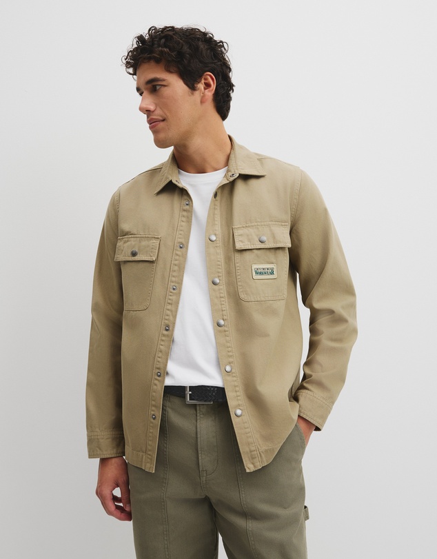 Country Road - Garment Dyed Workwear Canvas Overshirt