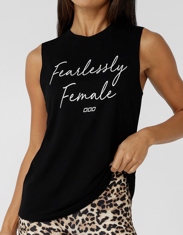Lorna Jane - Fearlessly Female Muscle Tank