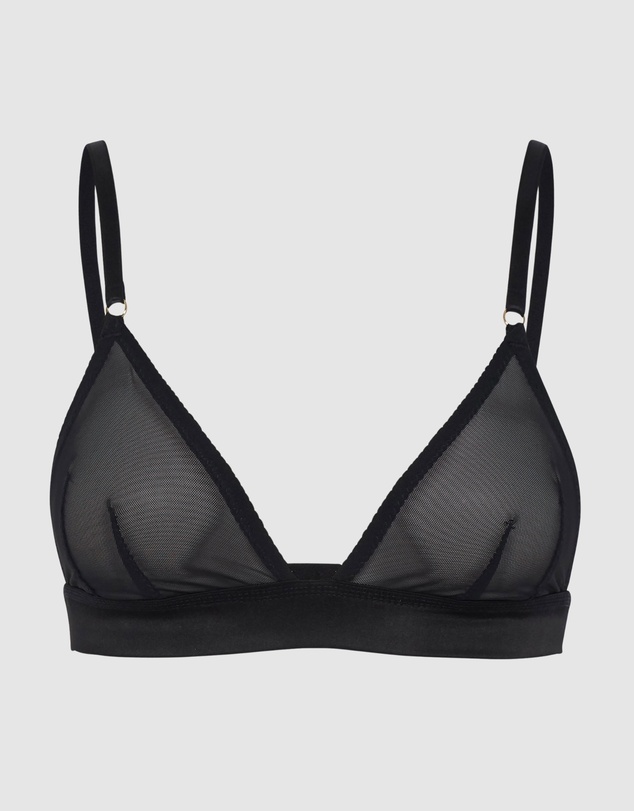 Sotto Brand - Sotto Sotille Mesh Bra Black