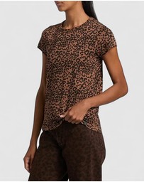rag & bone - All Over Leopard Tee