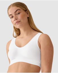 Naturana - Back & Side Smoothing Wirefree Crop Top Bra