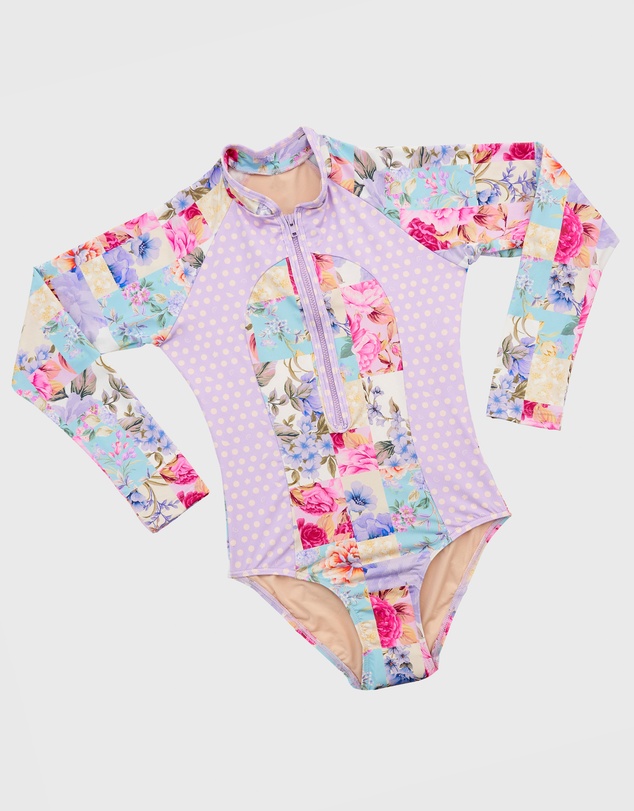 Aqua Blu Kids - Meadow Long Sleeve One Piece - Teens