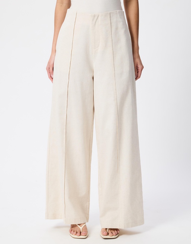 Tussah - Esme Pintuck Linen Blend Wide Leg Pants