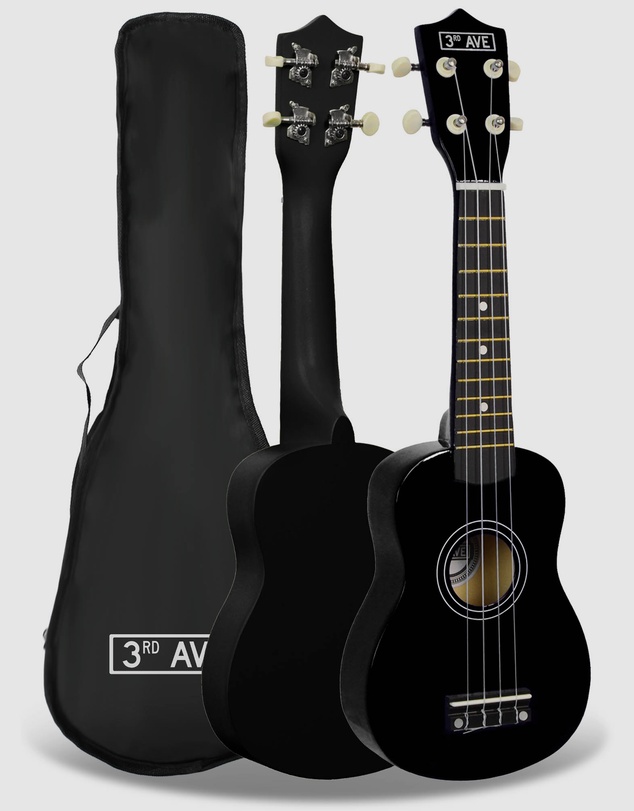 iWorld - 3rd Avenue Soprano Ukulele - Black