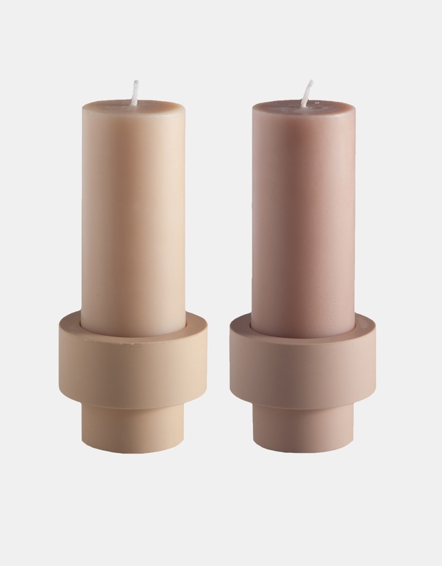 porter green - flipp sml silicone unbreakable candle holder set