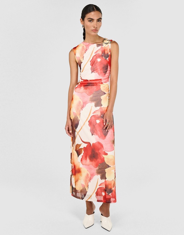 Staple the Label - Kaia Mesh Midi Dress