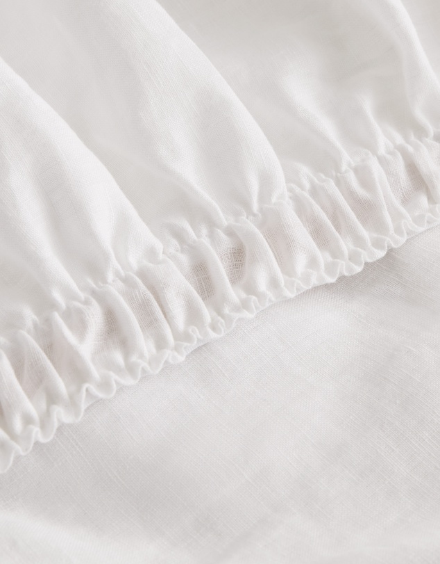 Country Road - Skye Linen Queen Fitted Sheet