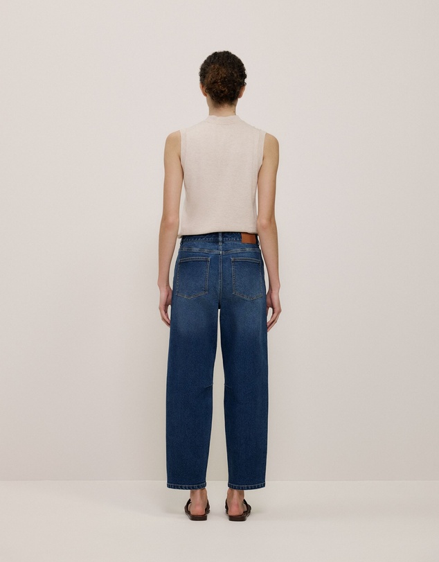 Trenery - Tapered Leg Jean in Mid Blue