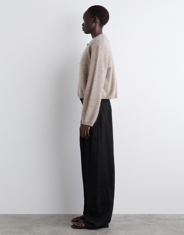 COS - Brushed-Cashmere Crew-Neck Cardigan