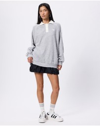 adidas Originals - Boucle Oversized Polo Crew Shirt