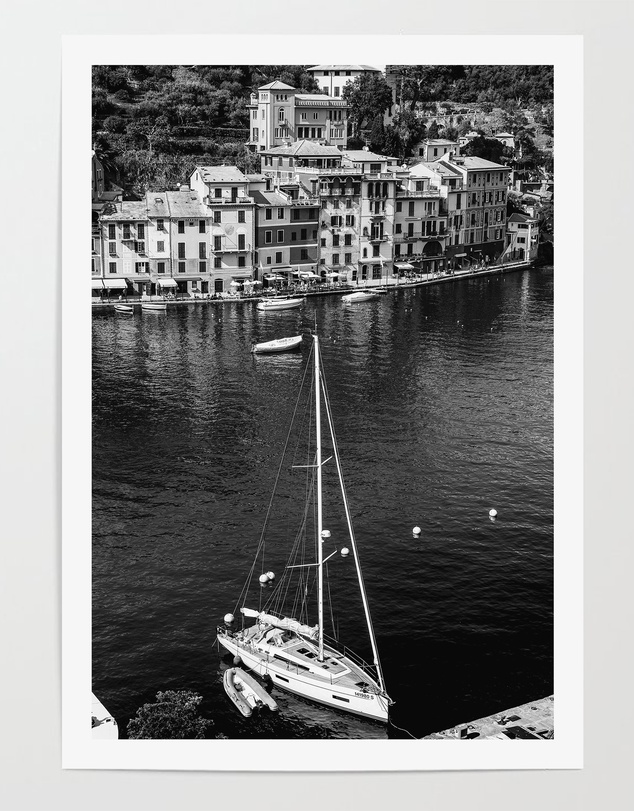 LEGGERA - Yachts of Portofino B&W Print
