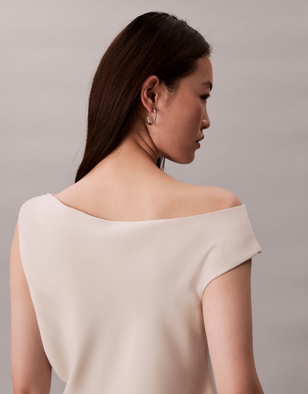 Calvin Klein - Crepe One Shoulder Top