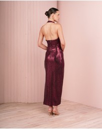 Azzurielle - Fay Halter Neck Maxi Dress