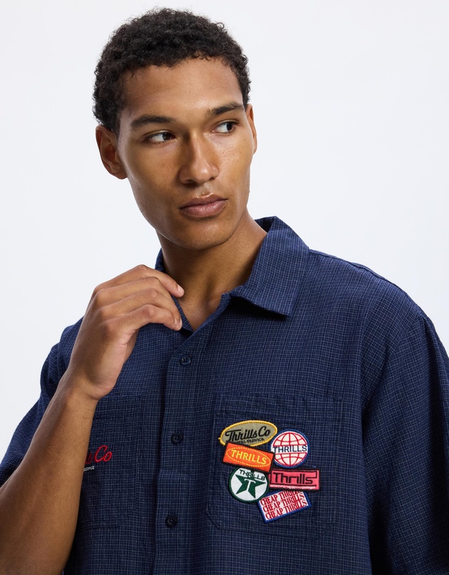 Thrills - Total Service Cropped Short Sleeve Work Shirt