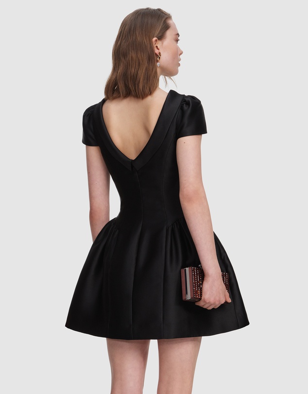 Self Portrait - Taffeta Collared Mini Dress