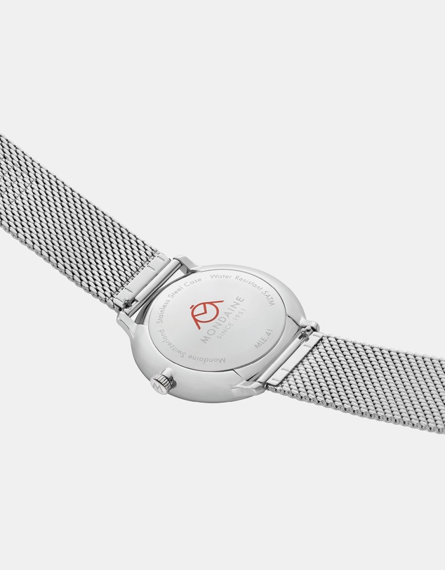 Mondaine - Mondaine Doppio 41mm Vegan Leather Watch Set