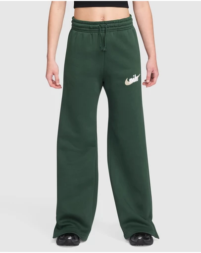 Nike - Sportswear Phoenix Fleece High Rise Wide Leg Logo Pants