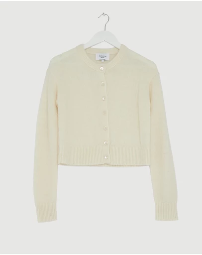 Revibe - Repaired Minima Esenciales Halen Alpaca Wool Blend Cardigan - AU 8