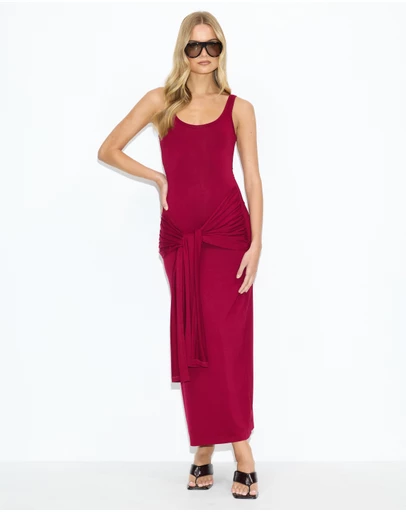 Dazie - Sunday Brunch Jersey Maxi Dress