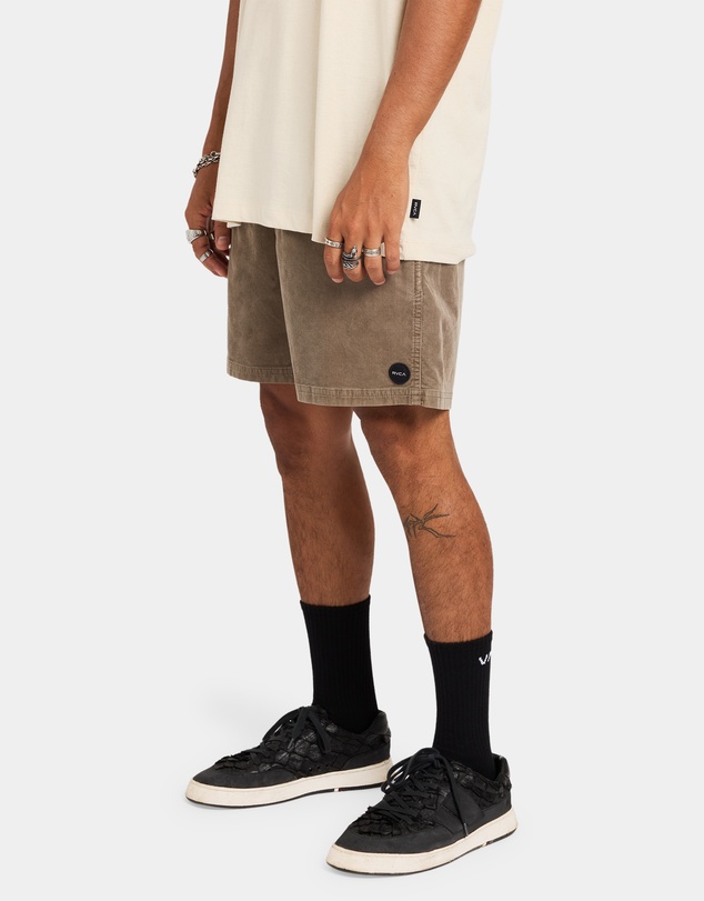 RVCA - Mens Escape II Corduroy Elastic Waist Shorts