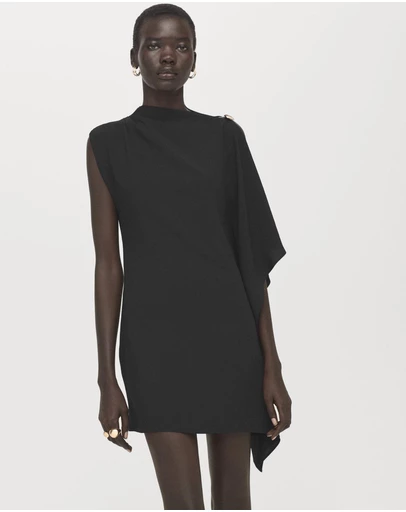 M.N.G - Short Asymmetrical Sleeve Dress
