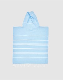 Tolu Australia - Baby Blue Kids Hooded Beach Towel