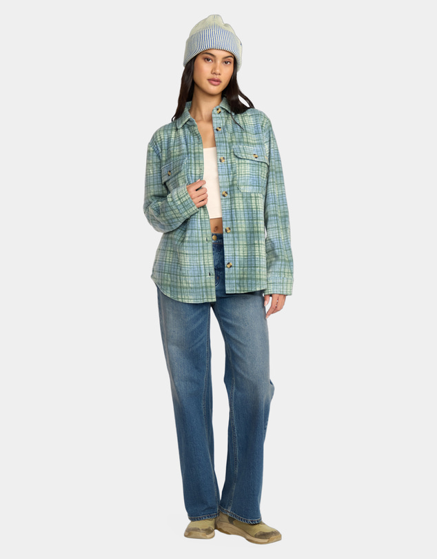 Billabong - Womens Forge Fleece Flannel Shirt