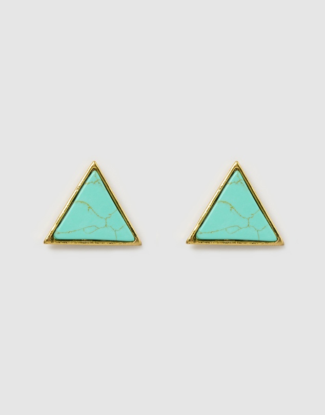 Miz Casa and Co - Geometric Triangle Earrings