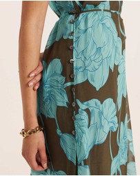 SABA - Verdisa Silk Tunic Dress