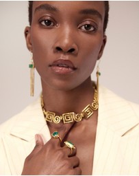 Ottoman Hands - Megara Geometric Spiral Necklace
