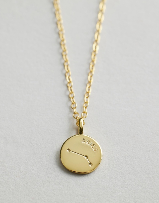 Native Sol - Aries Star Sign Pendant Necklace