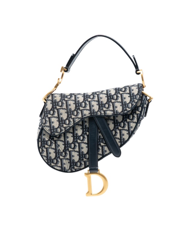 Pre-Loved by Azura Reborn - Pre-Loved Mini Oblique Canvas Saddle Bag