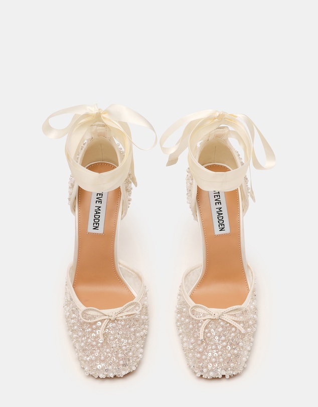 Steve Madden - Larina-Seq Ivory Heels