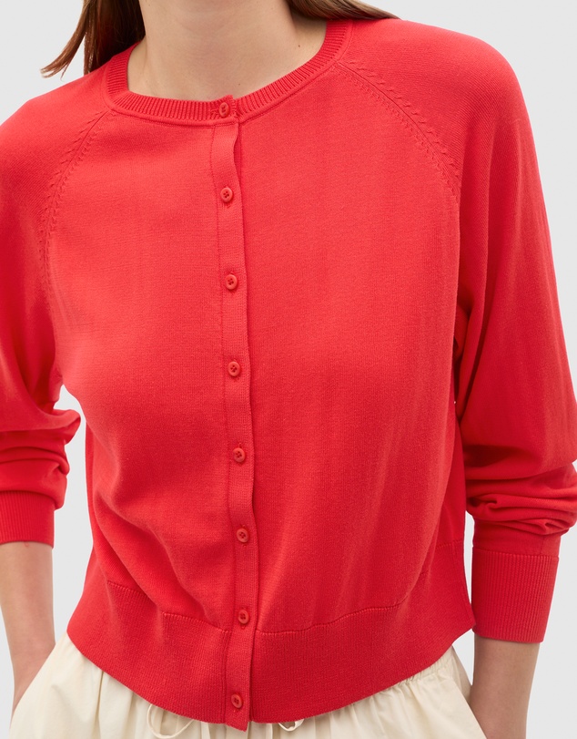 Seed Heritage - Cotton Blend Raglan Cardigan