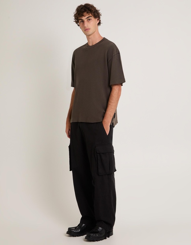 Black Noise White Rain - Eternity Waffle T-Shirt